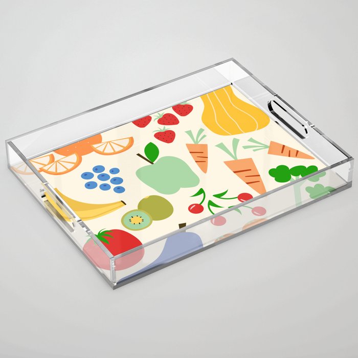 Colorful veggies Acrylic Tray Gallery Image 1