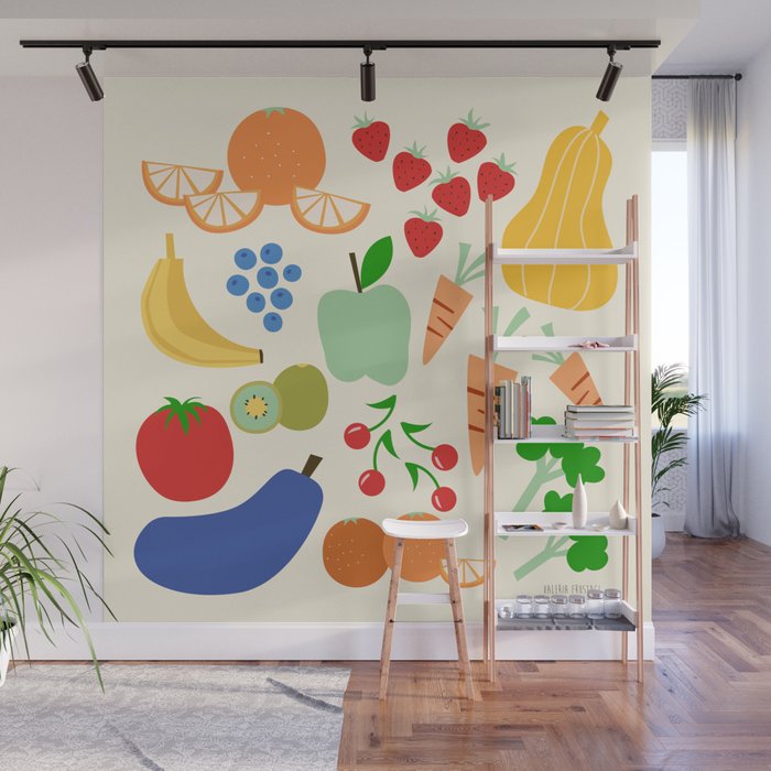 Colorful veggies Wall Mural Gallery Image 1