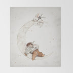 Moon Lullaby Throw Blanket Gallery Image 2