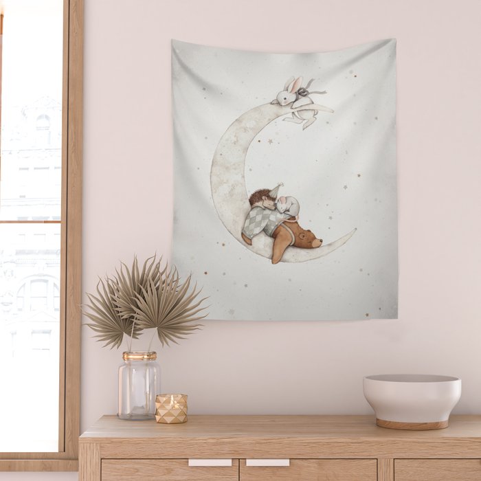 Moon Lullaby Wall Tapestry Gallery Image 2