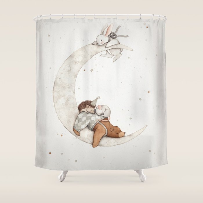 Moon Lullaby Shower Curtain Gallery Image 1