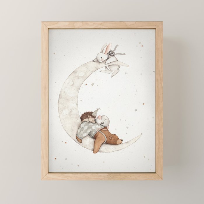 Moon Lullaby Mini Art Print Gallery Image 1