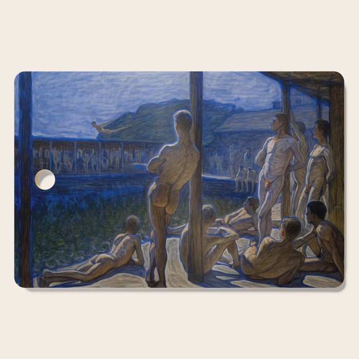 Eugène Jansson: Naval Bathhouse, 1907 Cutting Board Gallery Image 1