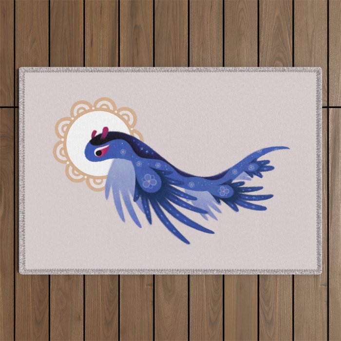 Blue dragon Outdoor Rug Gallery Image 1