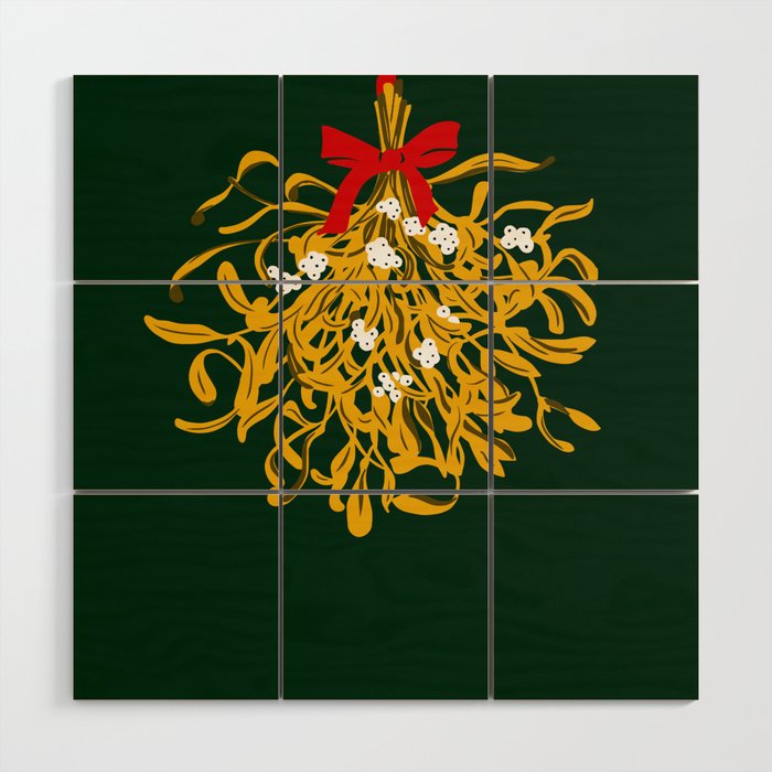 Mistletoe for Christmas Wood Wall Art Gallery Image 1