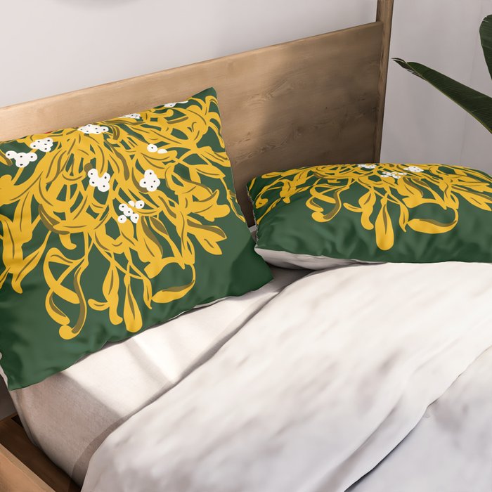 Mistletoe for Christmas Pillow Sham Gallery Image 2
