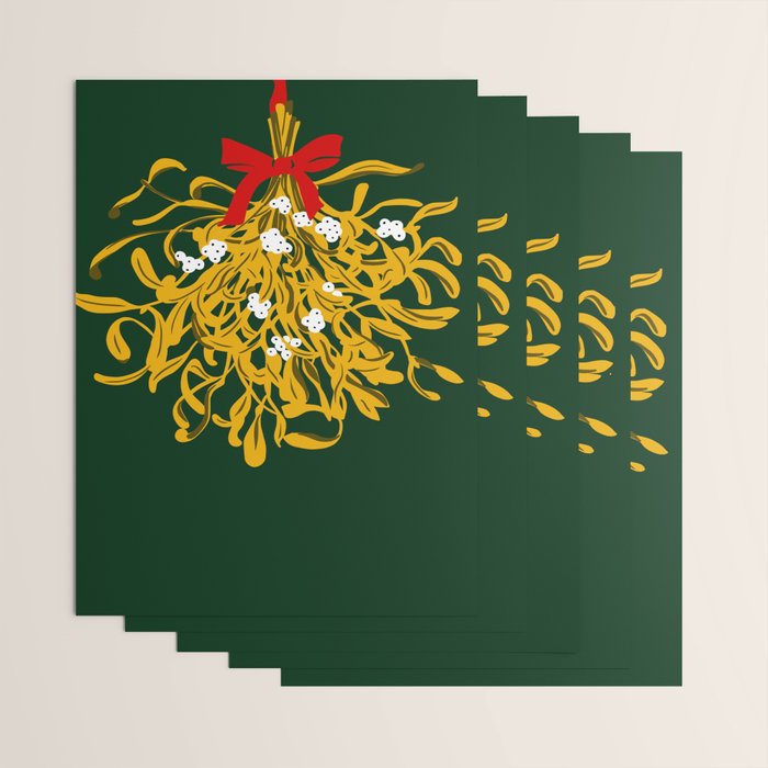 Mistletoe for Christmas Wrapping Paper Gallery Image 3