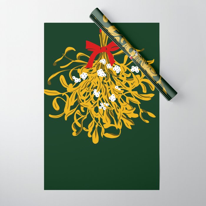 Mistletoe for Christmas Wrapping Paper Gallery Image 1