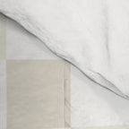 Checkerboard Check Pattern in Pale Light Neutral Beige White Tones Comforter Gallery Image 4