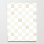 Checkerboard Check Pattern in Pale Light Neutral Beige White Tones Notebook Gallery Image 4