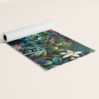 Neon Leaf Pattern Yoga Mat Gallery Image 2