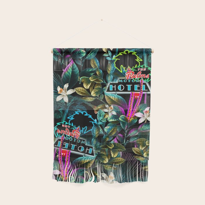 Neon Leaf Pattern Wall Hanging Gallery Image 1