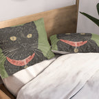Black Cat 5 Pillow Sham Gallery Image 2