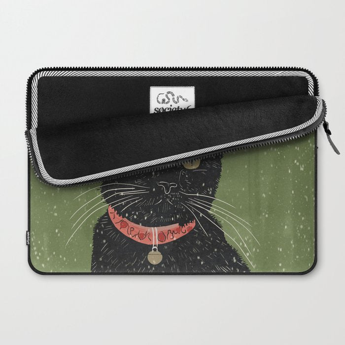 Black Cat 5 Laptop Sleeve Gallery Image 2