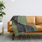 Black Cat 5 Throw Blanket Gallery Image 1