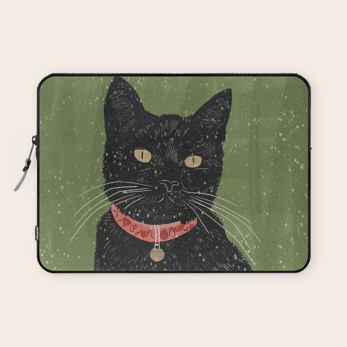 Black Cat 5 Laptop Sleeve Gallery Image 1