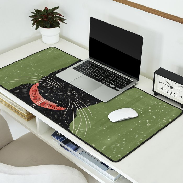 Black Cat 5 Desk Mat Gallery Image 2