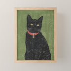 Black Cat 5 Mini Art Print Gallery Image 1
