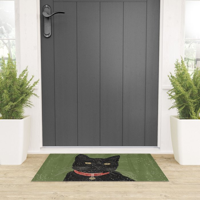 Black Cat 5 Welcome Mat Gallery Image 3