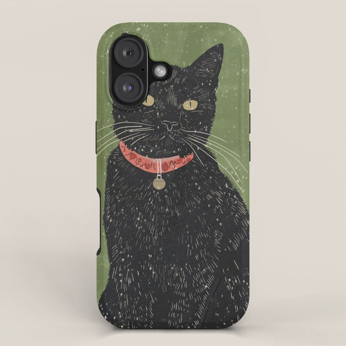 Black Cat 5 iPhone Case Gallery Image 1