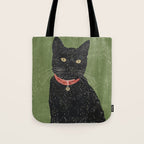 Black Cat 5 Tote Bag Gallery Image 1