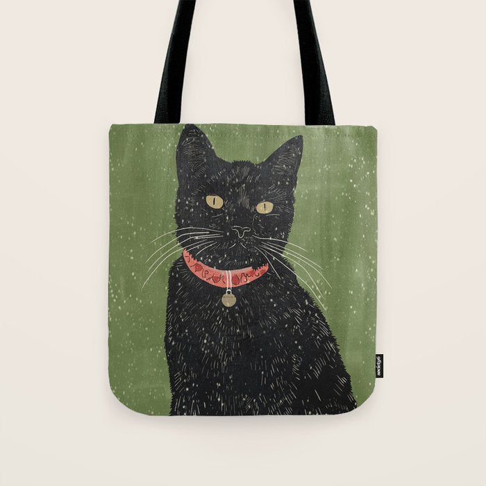 Black Cat 5 Tote Bag Gallery Image 1