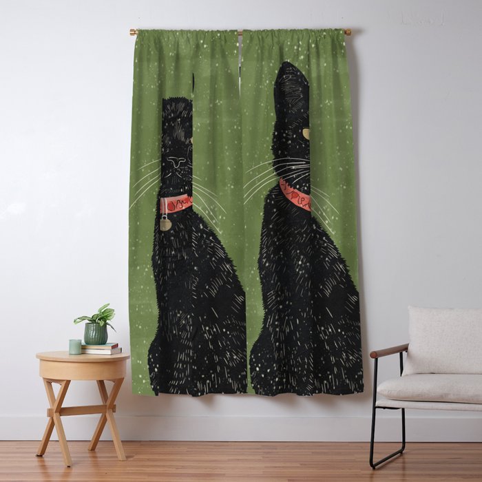 Black Cat 5 Window Curtain Gallery Image 5