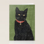 Black Cat 5 Stationery Card Gallery Image 2