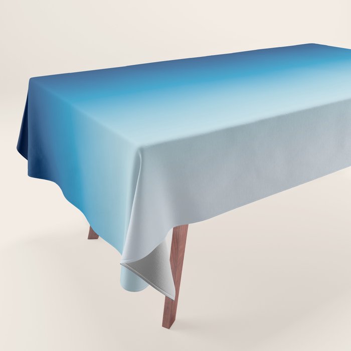 Sky and Ocean Blue Ombre Tablecloth Gallery Image 1