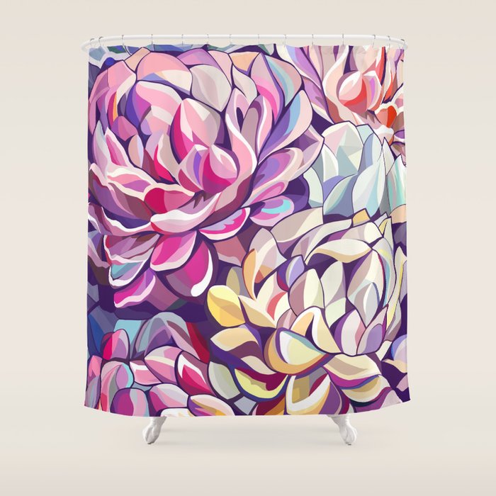 Peonies Shower Curtain Gallery Image 1