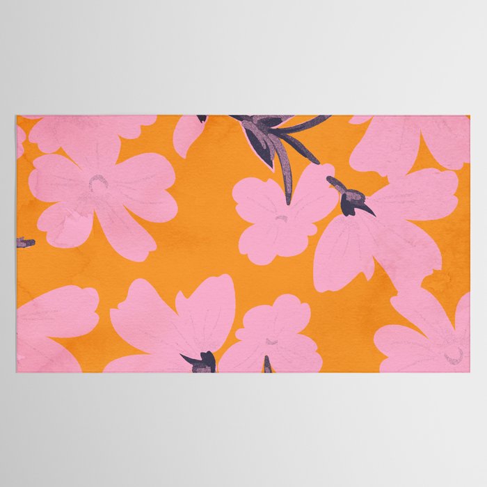 Abstract Minimal Flowers 18 Tablecloth Gallery Image 2