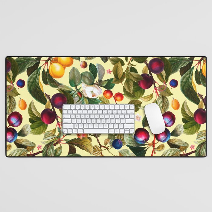 Vintage Fruit Pattern XXI Desk Mat Gallery Image 1
