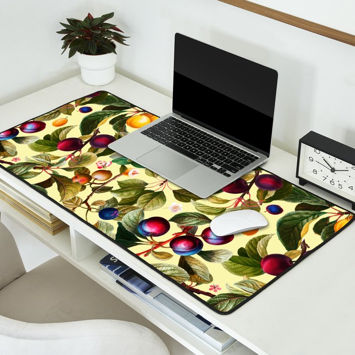 Vintage Fruit Pattern XXI Desk Mat Gallery Image 2