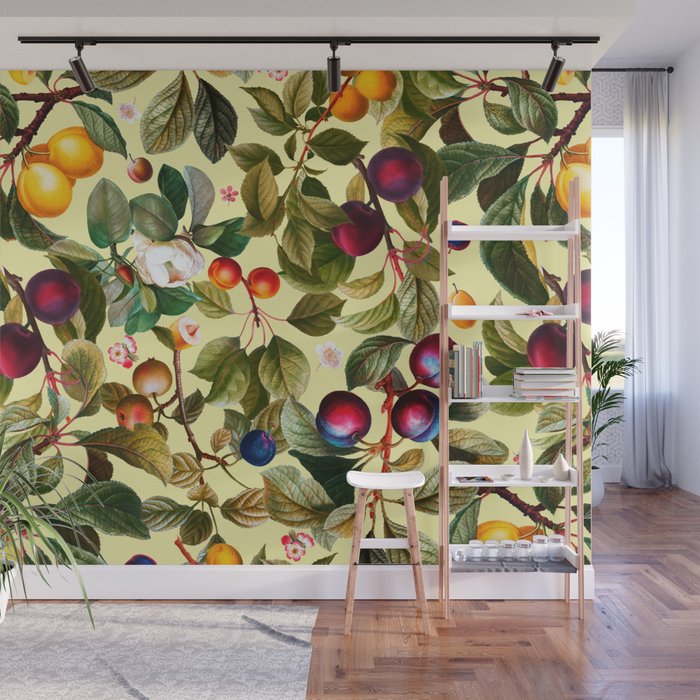 Vintage Fruit Pattern XXI Wall Mural Gallery Image 1