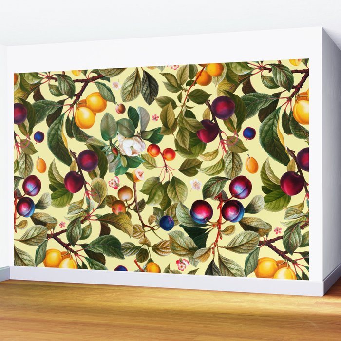 Vintage Fruit Pattern XXI Wall Mural Gallery Image 2