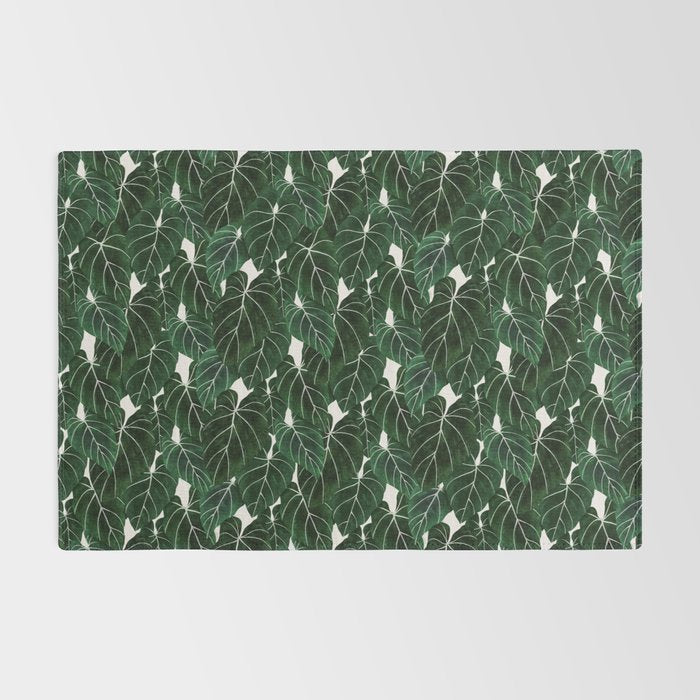 philodendron pot plant Rug Gallery Image 2