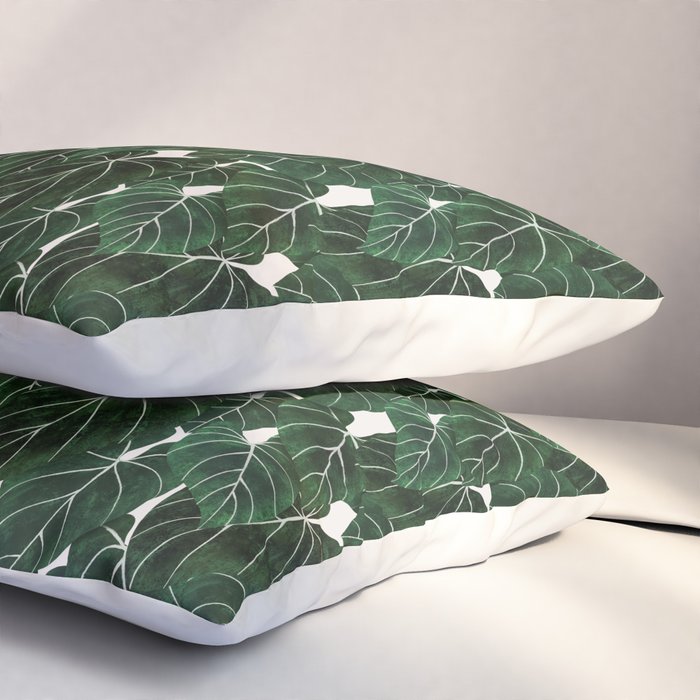 philodendron pot plant Pillow Sham Gallery Image 3