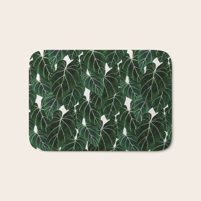 philodendron pot plant Bath Mat Gallery Image 1