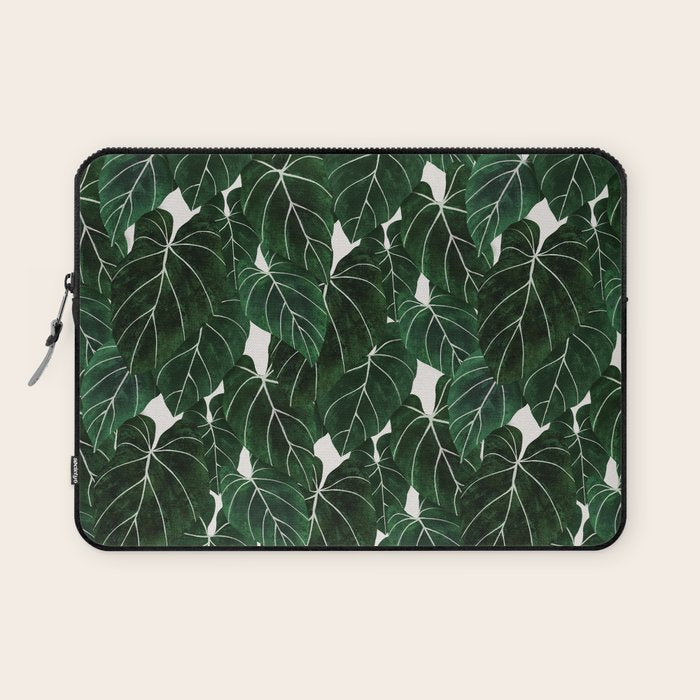 philodendron pot plant Laptop Sleeve Gallery Image 1
