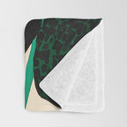 Azalea Blossoms with Jade Leaves Throw Blanket Gallery Image 3