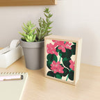 Azalea Blossoms with Jade Leaves Mini Art Print Gallery Image 2