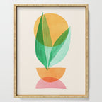 Summer Stack Abstract Plant Illustration Serving Tray Gallery Image 1