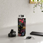 Holiday 2025 Festive Floral Foliage Colorful Dark Water Bottle Gallery Image 4