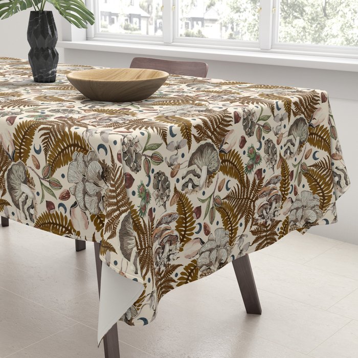 Mushrooms in moon forest A Tablecloth Gallery Image 3