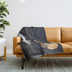 space sailing Throw Blanket Gallery Image 1