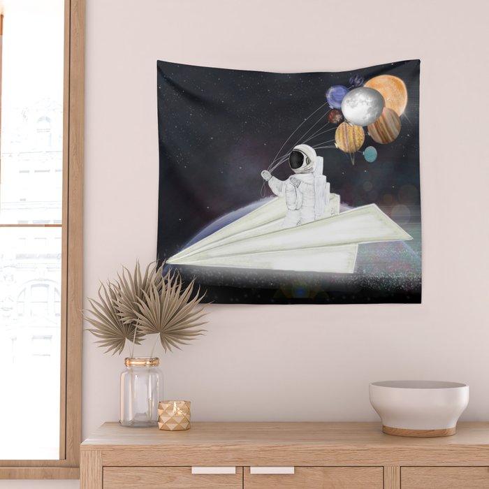 space sailing Wall Tapestry Gallery Image 2