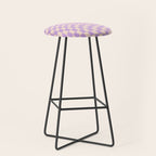 Check V - Lilac Twist â Checkerboard Print Stool Gallery Image 1
