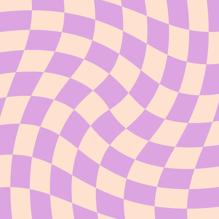 Check V - Lilac Twist â Checkerboard Print Coffee Mug Gallery Image 2