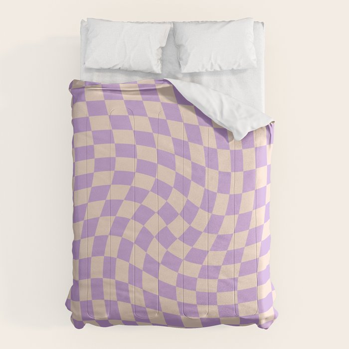 Check V - Lilac Twist â Checkerboard Print Comforter Gallery Image 6