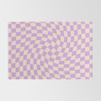Check V - Lilac Twist â Checkerboard Print Rug Gallery Image 2
